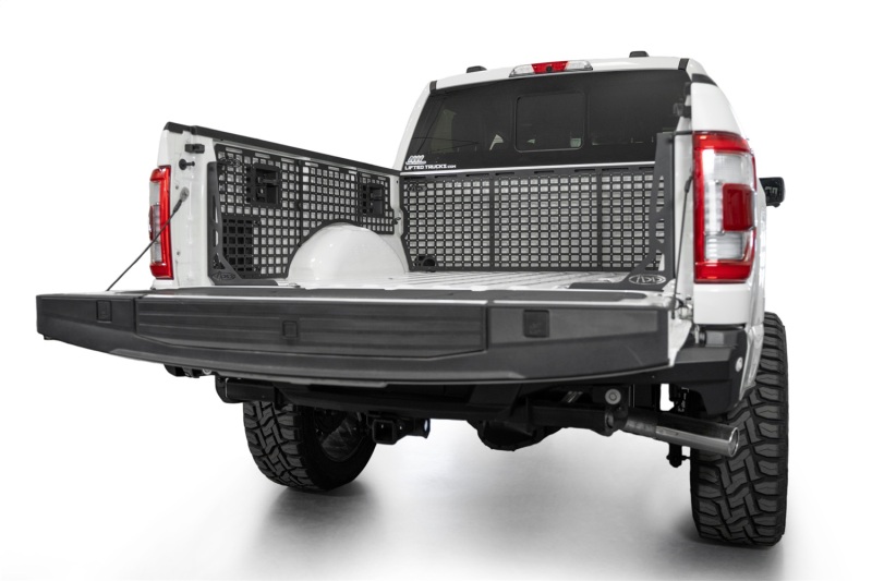 Ford F-150 Bed Side Molle Panels - Driver Side - Addictive Desert Designs - Full Set - Hammer Black - `21-`27